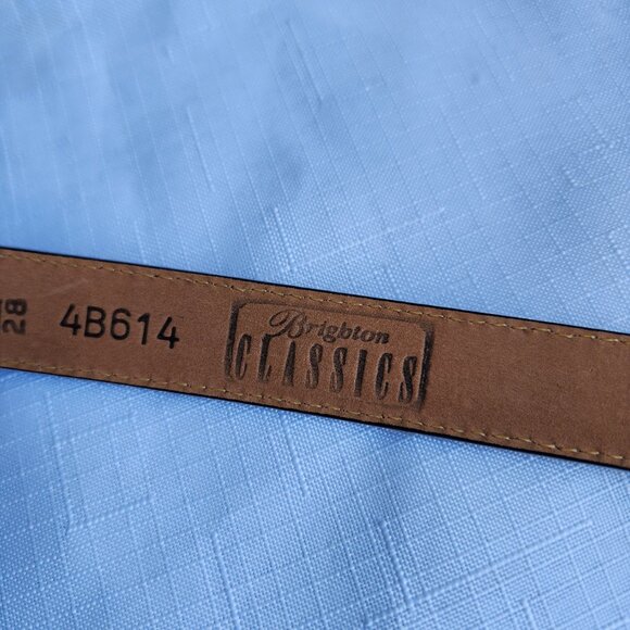 NWOT Brighton Unique Leather Classic Black Women`s Belt main image 5